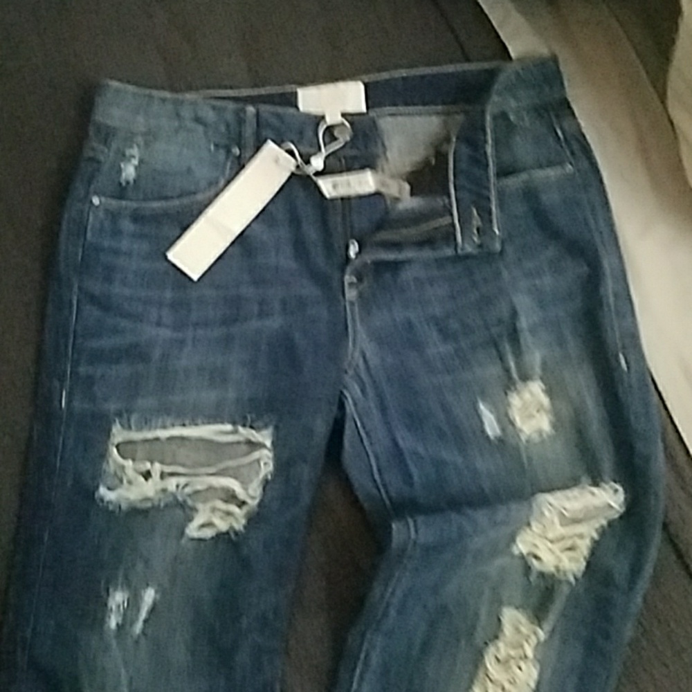 Distressed jeans